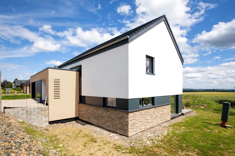 Wohnhaus mit offenem Treppenhaus